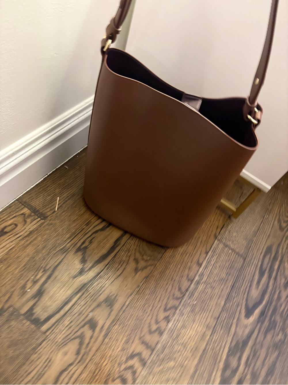 Brown Bucket Hobo Bag - Sleek Everyday Shoulder Purse
